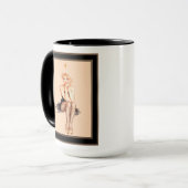 Varga Girl Cover Kunst, Dichtung und Musik Tasse (Vorderseite Links)