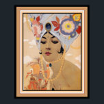 Vargas Art Deco "Girl in Turban" 16 x 20 Poster<br><div class="desc">Farbige Vargas Print 16 x 20</div>
