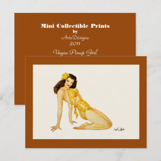Vargas Pinup Girl - Mini Collectible Prints Postkarte