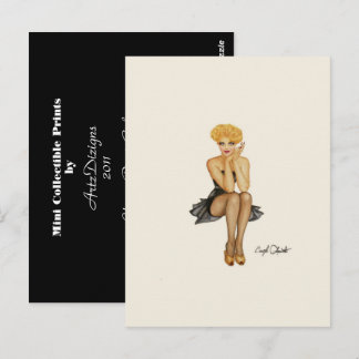 Vargas Pinup Girl - Mini Collectible Prints Postkarte