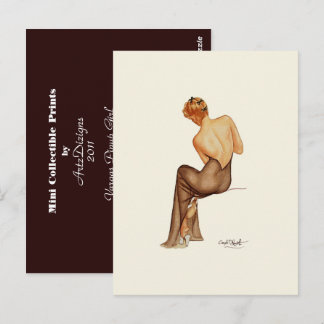 Vargas Pinup Girl - Mini Collectible Prints Postkarte