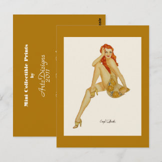 Vargas Pinup Girl - Mini Collectible Prints Postkarte