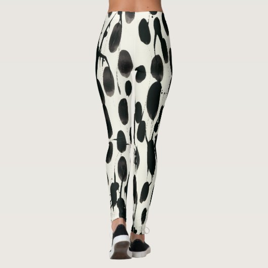 Variable I | Schwarze Farbe 2 Leggings (Rückseite)