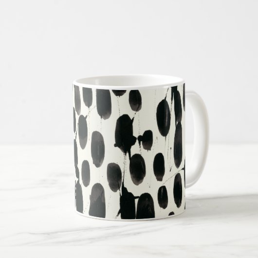 Variable I | Schwarze Farbe Kaffeetasse (VorderseiteRechts)