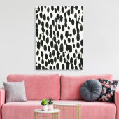 Variable I | Schwarze Farbe Leinwanddruck (Insitu (Wohnzimmer))