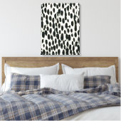 Variable I | Schwarze Farbe Leinwanddruck (Insitu (Schlafzimmer))