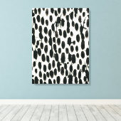 Variable I | Schwarze Farbe Leinwanddruck (Insitu (Holzboden))