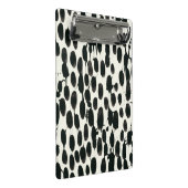 Variable I | Schwarze Farbe Mini Klemmbrett (Schrägansicht)