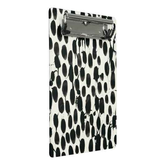 Variable I | Schwarze Farbe Mini Klemmbrett (Schrägansicht)