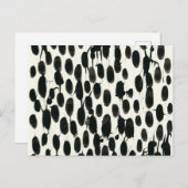 Variable I | Schwarze Farbe Postkarte (Vorne/Hinten)