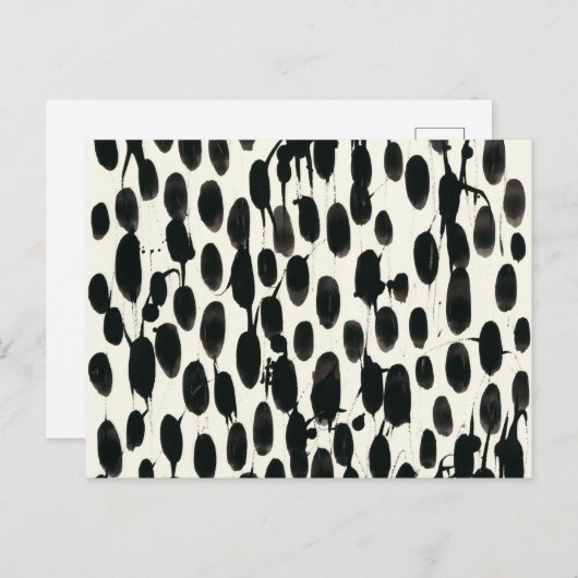 Variable I | Schwarze Farbe Postkarte (Vorne/Hinten)