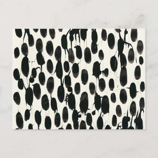 Variable I | Schwarze Farbe Postkarte (Vorderseite)