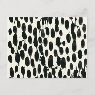 Variable I   Schwarze Farbe Postkarte
