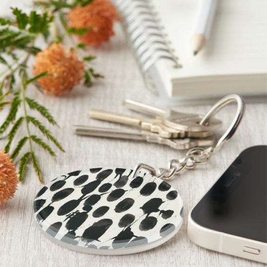 Variable I | Schwarze Farbe Schlüsselanhänger (Vorderseite rechts)