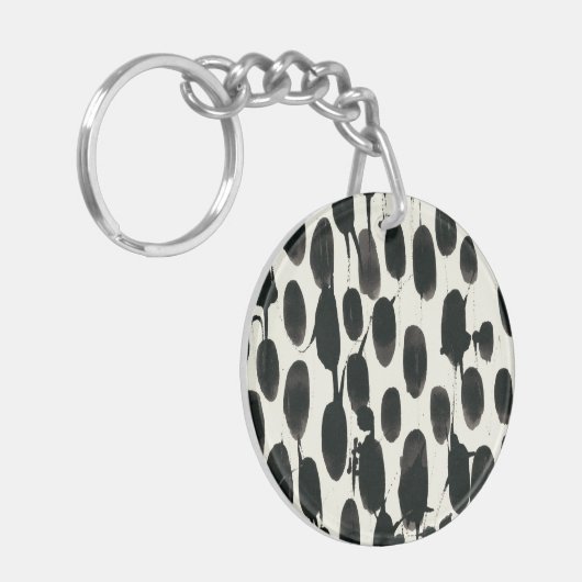 Variable I | Schwarze Farbe Schlüsselanhänger (Vorderseite links)