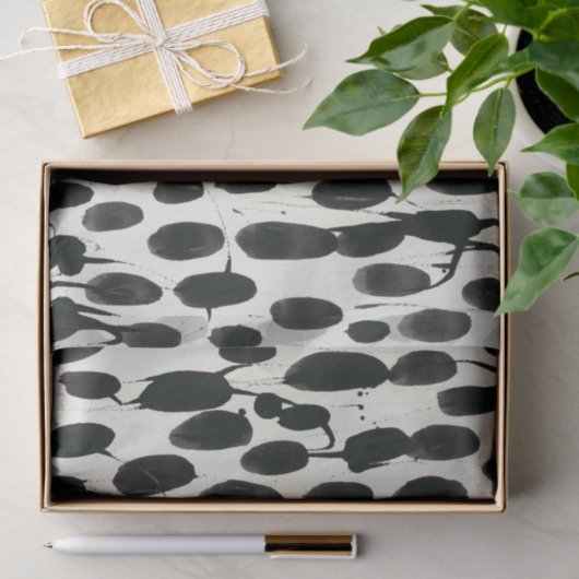 Variable I | Schwarze Farbe Seidenpapier (Geschenk)