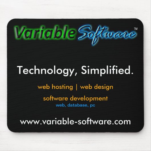 Variable Software LLC-Mausunterlage Mousepad (Vorne)