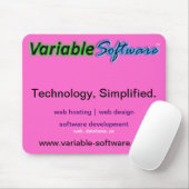 Variable Software-Mausunterlage, rosa Mousepad (Mit Mouse)