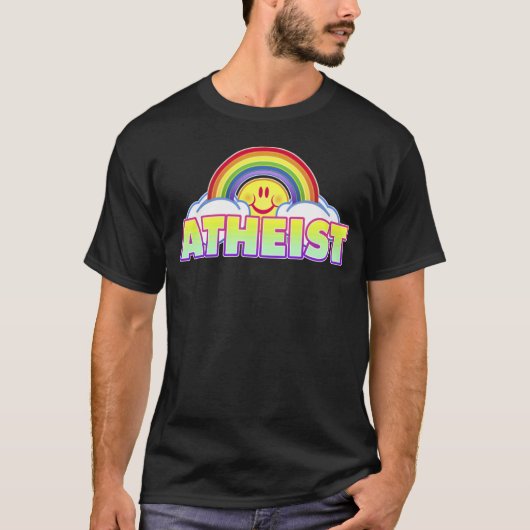 Variabler Art-/Farbregenbogen-Atheist T-Shirt (Vorderseite)