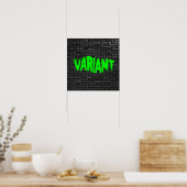 VARIANT Graffiti Green 2 Matte Poster (Küche)