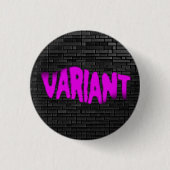 VARIANT Graffiti Pink Button Button Abzeichen (Vorderseite)