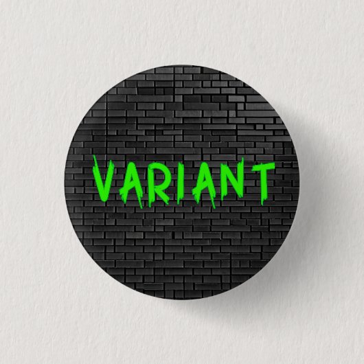 VARIANT Green Graffiti Button (Vorderseite)