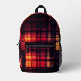 VARIANT Tartan Abstraktionswärme Bedruckter Rucksack