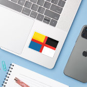 Variantenflagge des Imperiums der China (1915-1916 Aufkleber (Laptop mit iPhone)