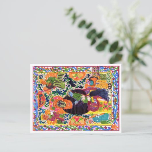 Variation auf Madonna & Kind Postkarte (Stehend Vorderseite)