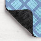 Variation Blue Kariert Mousepad (Ecke)