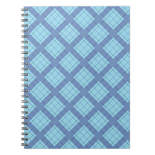 Variation Blue Kariert Notizblock