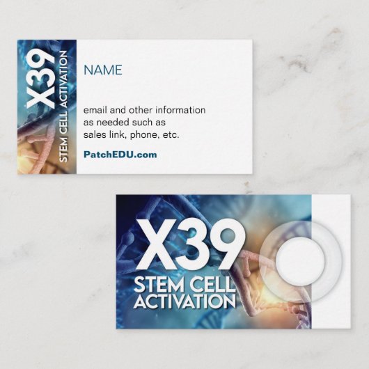 Variation der Visitenkarte 2 (Vorne/Hinten)