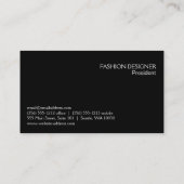 Variation des Laufbahnmodells Visitenkarte (Rückseite)