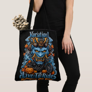 Variation II Live To Ride Halloween Oni Biker  Tasche