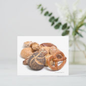 Variation von Backwaren Postkarte (Stehend Vorderseite)