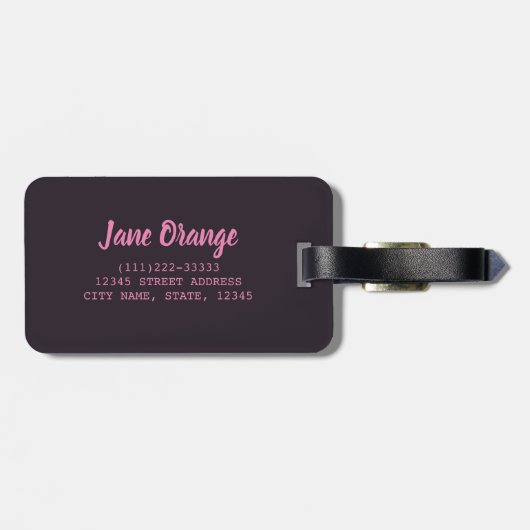 Variation von Zitrusorange, Limon, Mandarin, Gepäckanhänger (Rückseite horizontal)