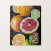 Variation von Zitrusorange, Limon, Mandarin, Puzzle (Vertikal)