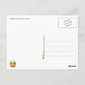 Variationen eines Gesichtsemoticons Postkarte (Rückseite)