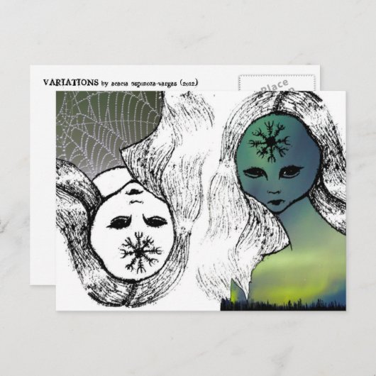 Variationen Postkarte (Vorne/Hinten)