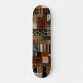 Variations of African motifs in earth tones Skateboard (Vorne)