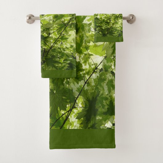 Variegated Maple Leaves for Midsummer's Eve Badhandtuch Set (Insitu)