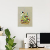 Variegated Wren - Malurus lamberti Poster (Heimbüro)