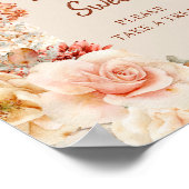 Variegierte Herbstblütenrostie Elfenbein-Liebe ist Poster (Ecke)