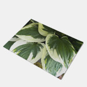 Variegierte Hosta Pflanze Floral Fußmatte (Schrägansicht)