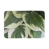 Variegierte Hosta Pflanze Medium Floral Badematte (Vorderseite)