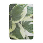 Variegierte Hosta Pflanze Medium Floral Badematte (Vorderseite Vertikal)