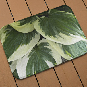 Variegierte Hosta Pflanze Medium Floral Badematte