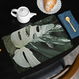 Variegierte Monstera Pflanze Botanisch Laminiertes Tischset