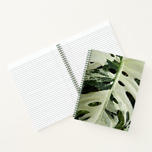 Variegierte Monstera Pflanze Floral Notizblock (Innenseite)