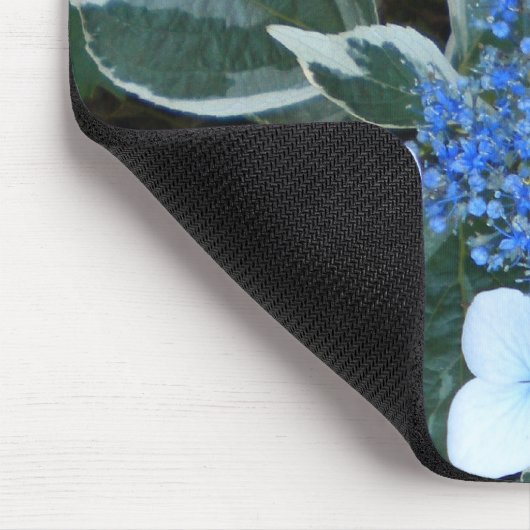 Variegierter Blue Hydrangea Mouse-Pad Mousepad (Ecke)
